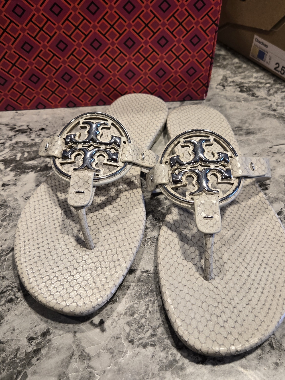 Tory Burch Metal Miller Sandals 8.5